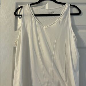 Chico's Cream Sleeveless Tank Top